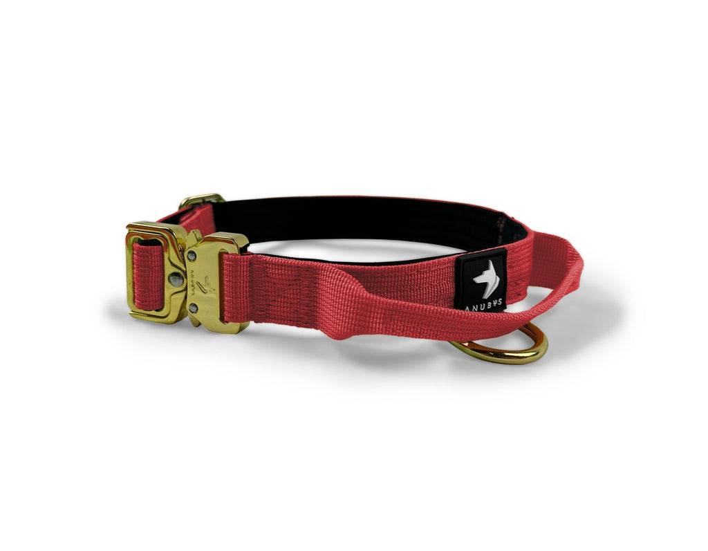 2.5cm Elite Tactical Collar | Tri - Layered | Red - Anubys - X Small -