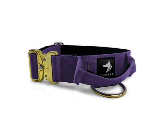5cm Elite Tactical Collar | Tri - Layered | Indigo - Anubys - Small -