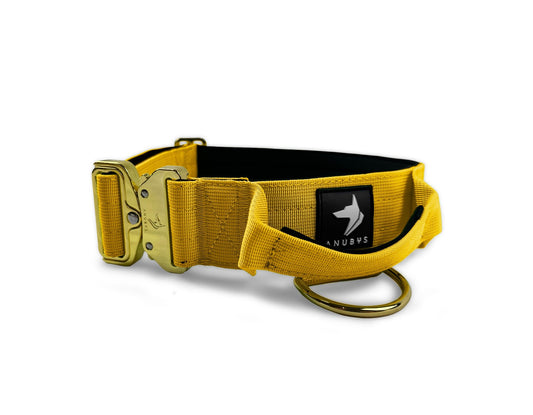 5cm Elite Tactical Collar | Tri - Layered | Mustard - Anubys - Small -