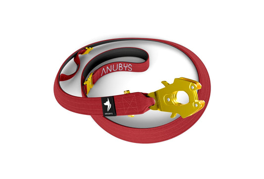 Adjustable Tactical Leash | Red - Anubys -