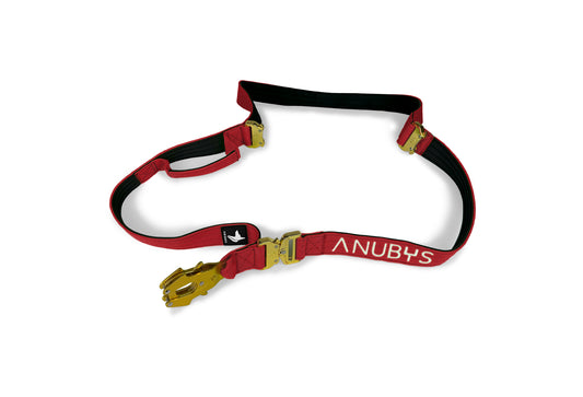 Tactical Adjustable Leash | Red - Anubys - - -