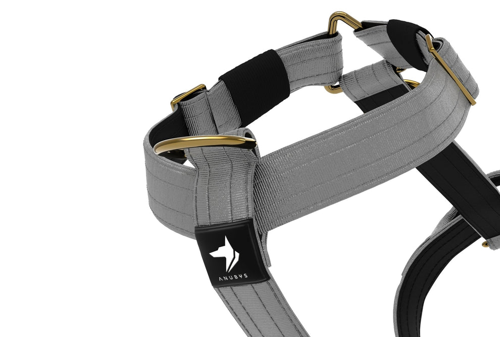 Tactical Harness | Anti - Pull Design | Ash Grey - Anubys - Small -