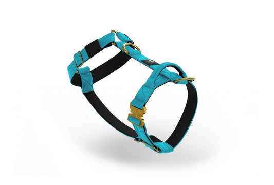 Tactical Harness | Anti - Pull Design | Azure Blue - Anubys - Small -