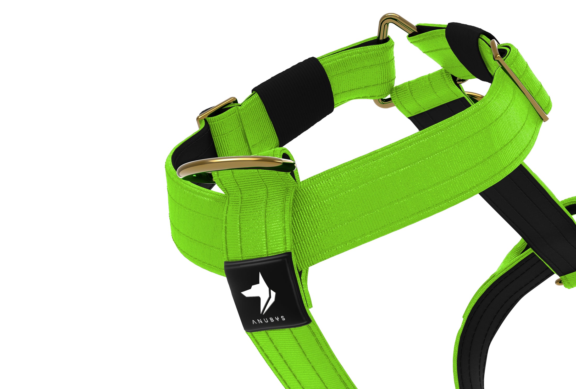 Tactical Harness | Anti-Pull Design | Neon Green - Anubys - Small - Neon Green - -