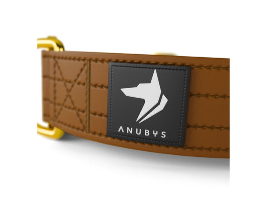 Vegan Leather Collar | Tan - Anubys - Small - -