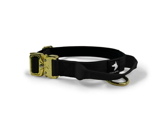 2.5cm Elite Tactical Collar | Tri-Layered | Black - Anubys - X Small - Black - -