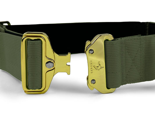4cm Elite Tactical Collar | Tri-Layered | Camo Green - Anubys - Small - Camo Green - -