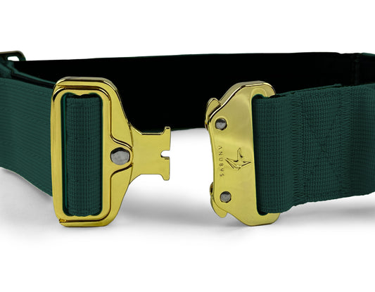 4cm Elite Tactical Collar | Tri-Layered | Emerald - Anubys - Small - Emerald - -