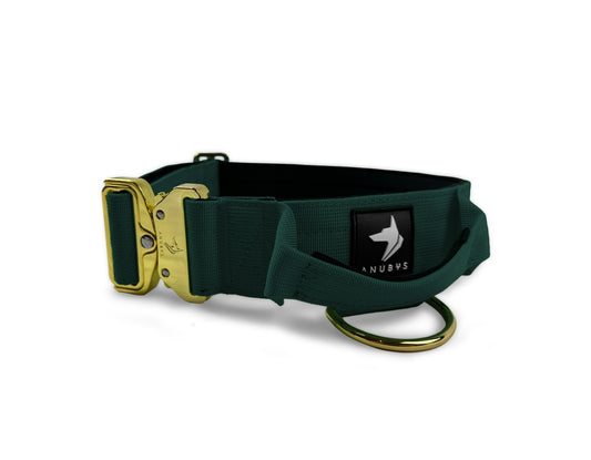 5cm Elite Tactical Collar | Tri-Layered | Emerald - Anubys - Small - Emerald - -