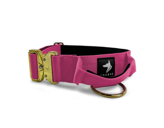 5cm Elite Tactical Collar | Tri-Layered | Magenta - Anubys - Small - Magenta - -