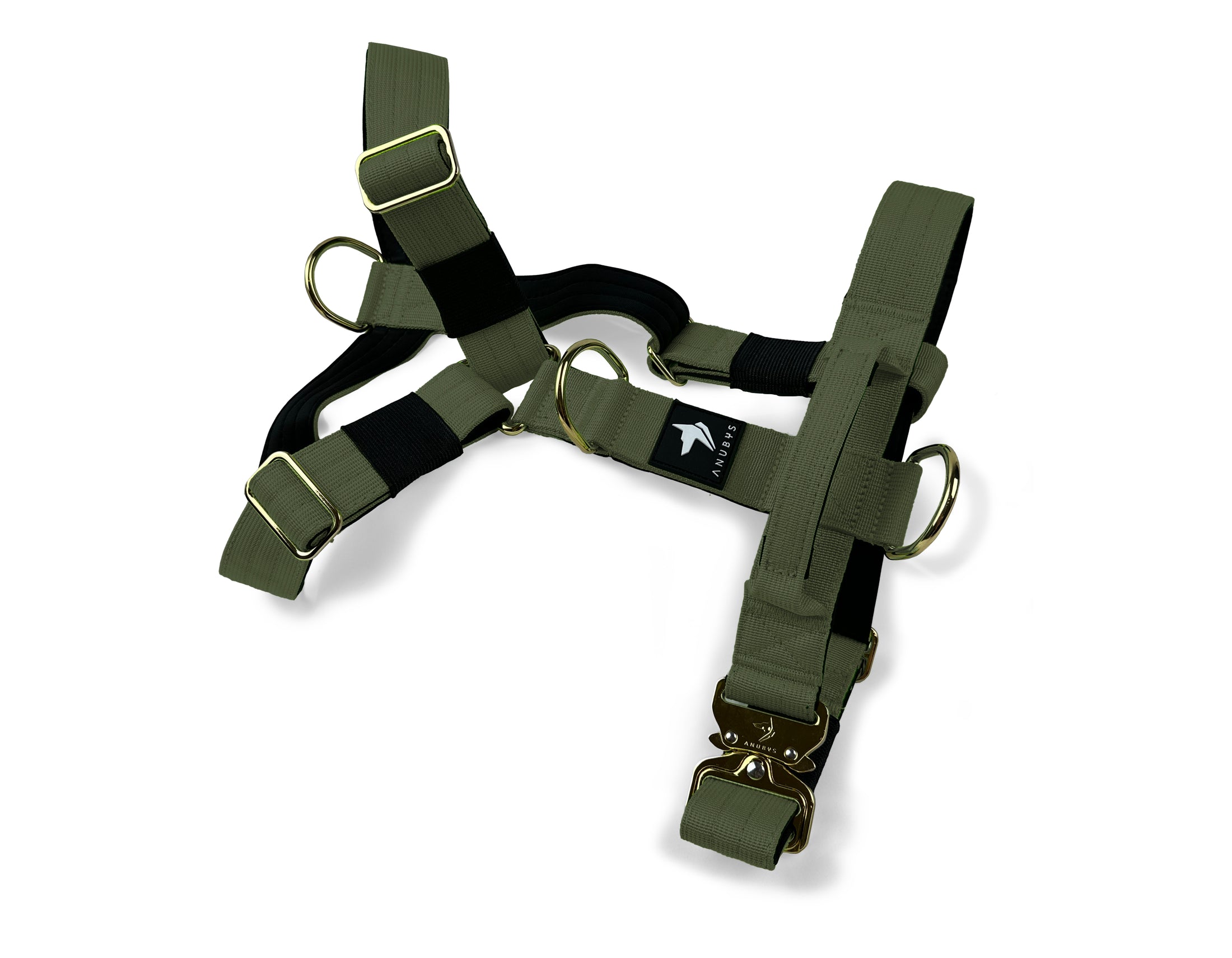 Tactical Harness | Anti-Pull Design | Camo Green - Anubys - Small - Camo Green - -