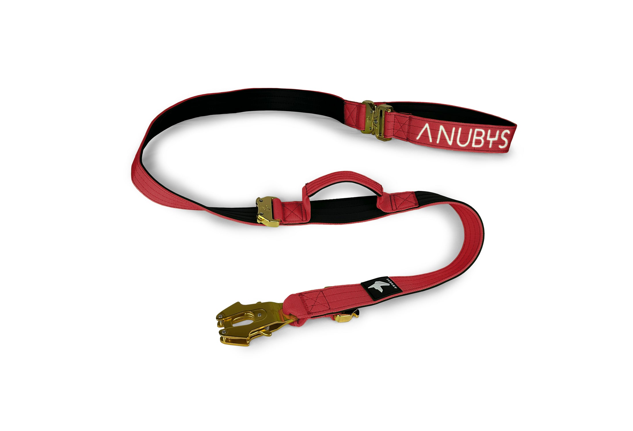 Tactical Adjustable Leash | Red - Anubys - - -