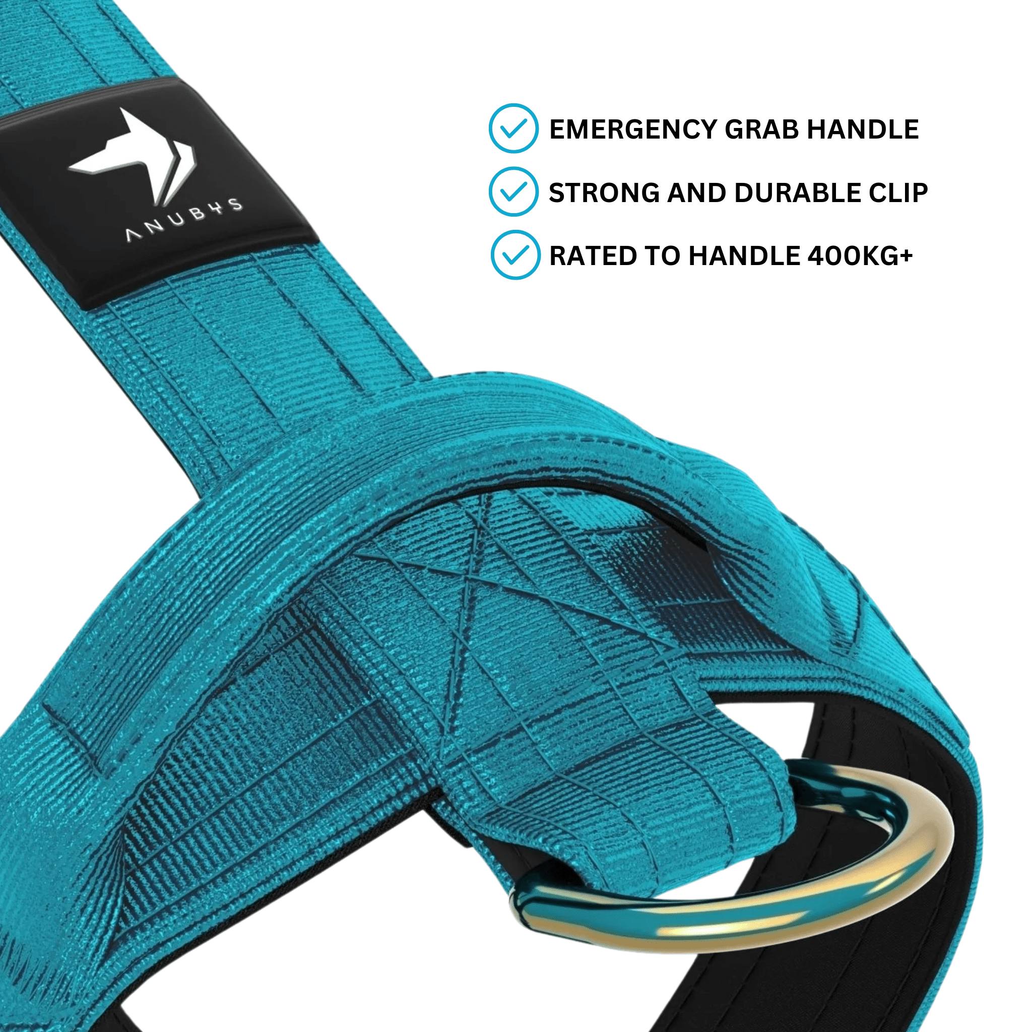 Tactical Harness | Anti - Pull Design | Azure Blue - Anubys - Small - 