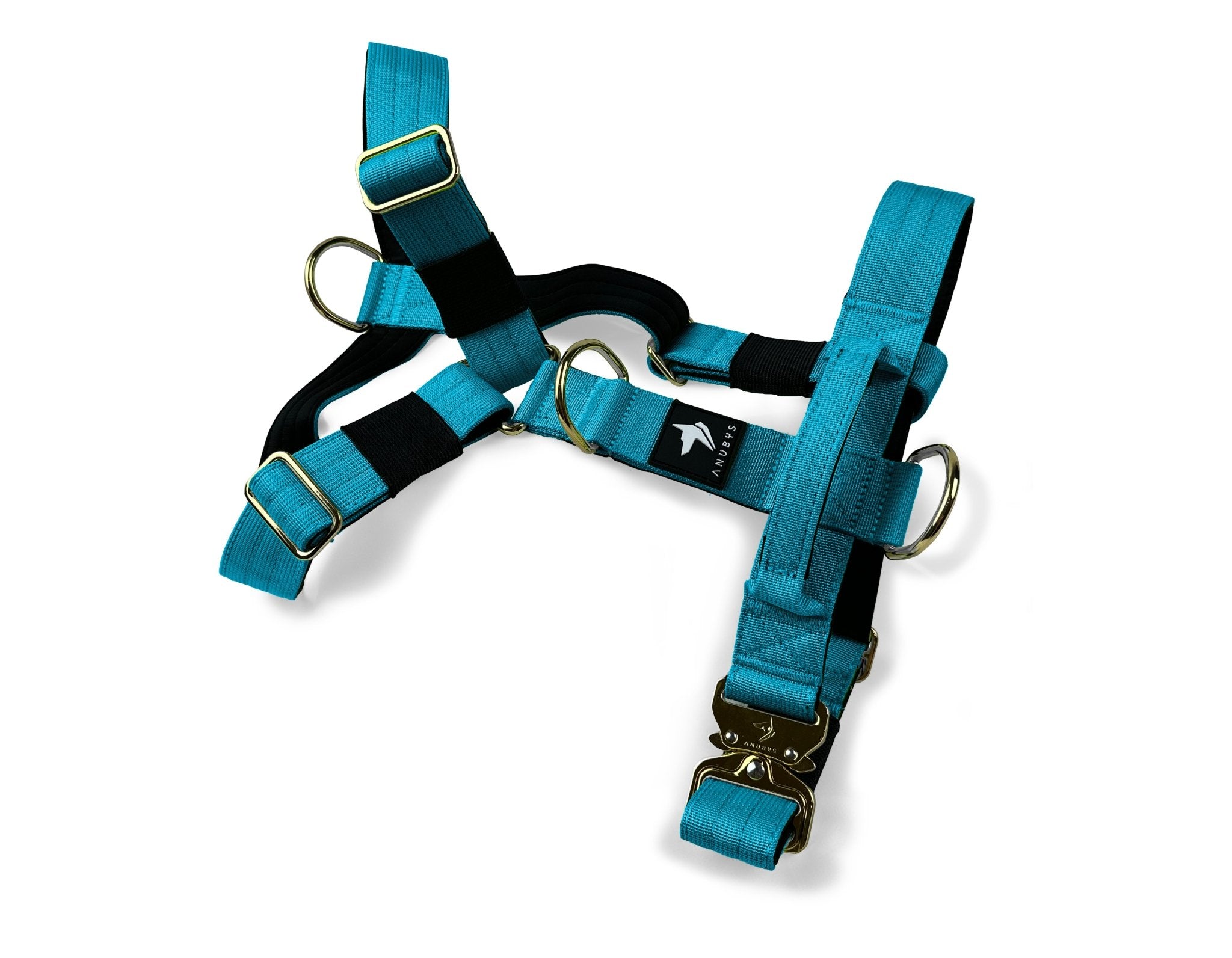 Tactical Harness | Anti - Pull Design | Azure Blue - Anubys - Small - 