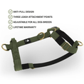 Load image into Gallery viewer, Tactical Harness | Anti - Pull Design | Camo Green - Anubys - Small - 
