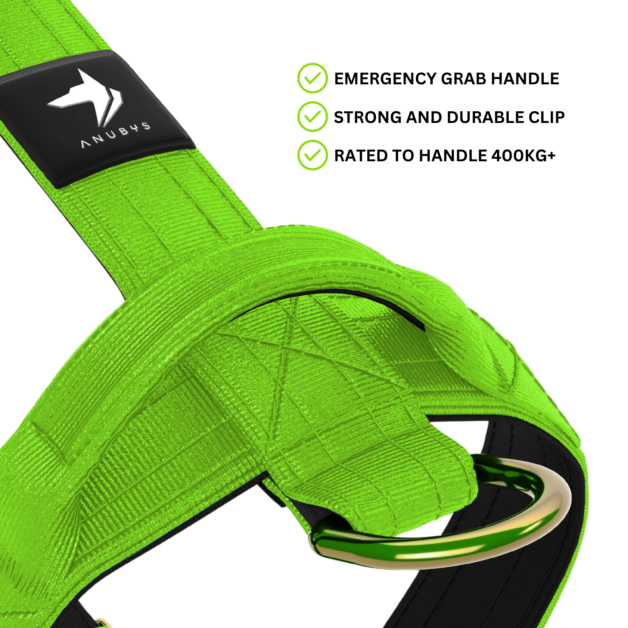 Tactical Harness | Anti - Pull Design | Neon Green - Anubys - Small - 
