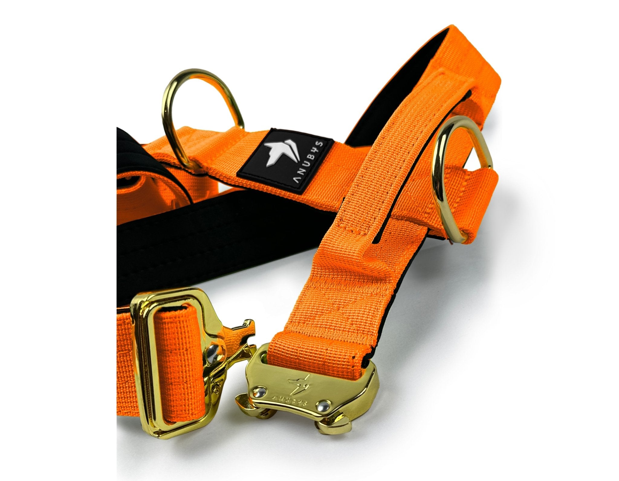 Tactical Harness | Anti - Pull Design | Neon Orange - Anubys - Small - 