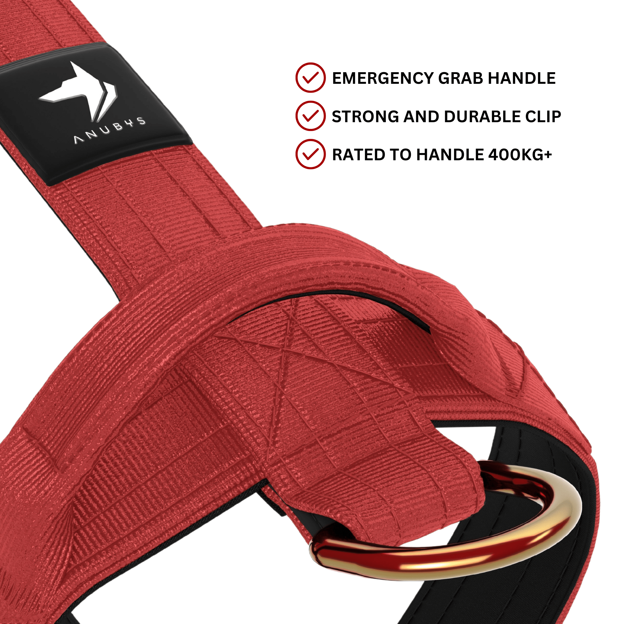Tactical Harness | Anti - Pull Design | Red - Anubys - Small - 