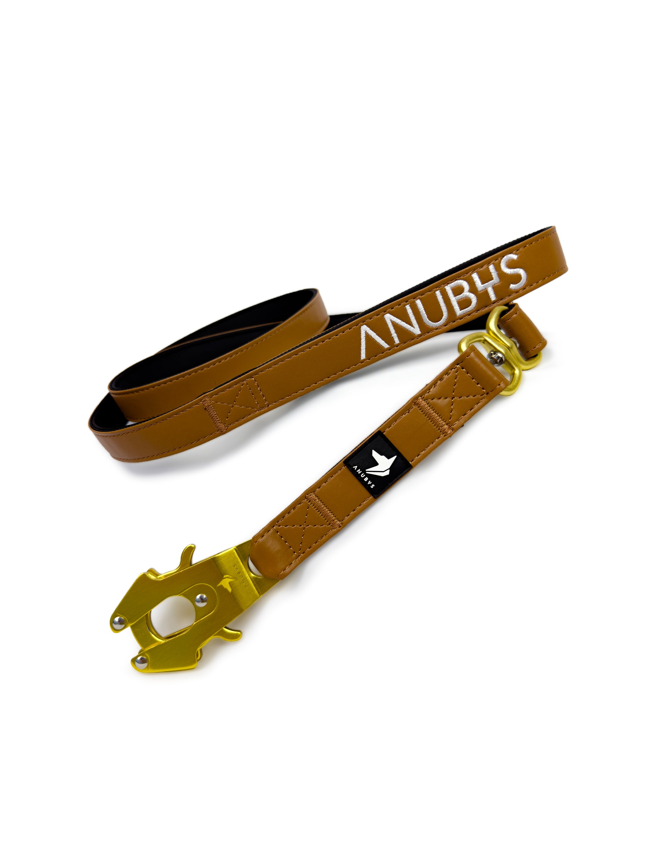 Vegan Leather Leash | Brown - Anubys - - -