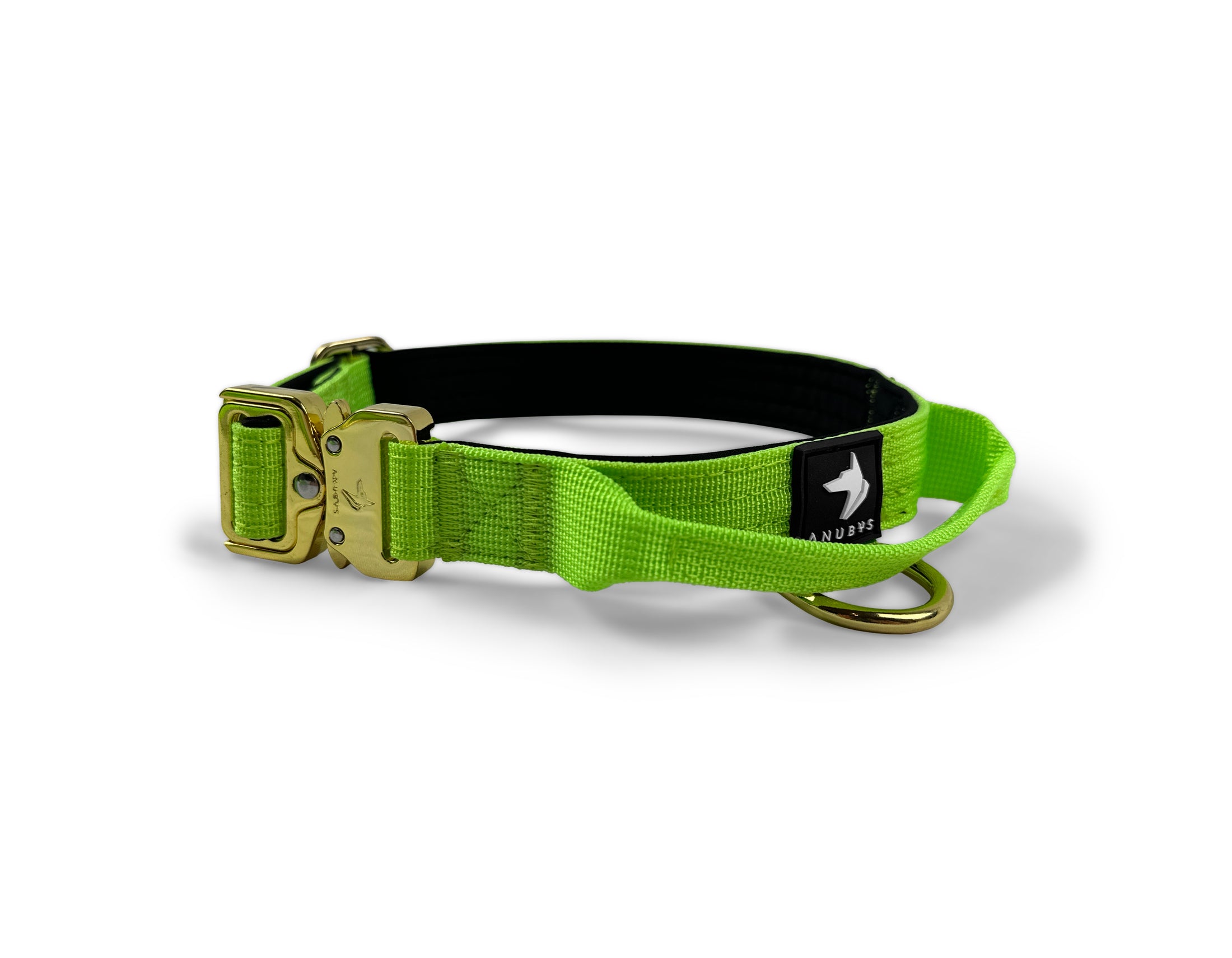 2.5cm Elite Tactical Collar | Tri-Layered | Neon Green - Anubys - X Small - Neon Green - -