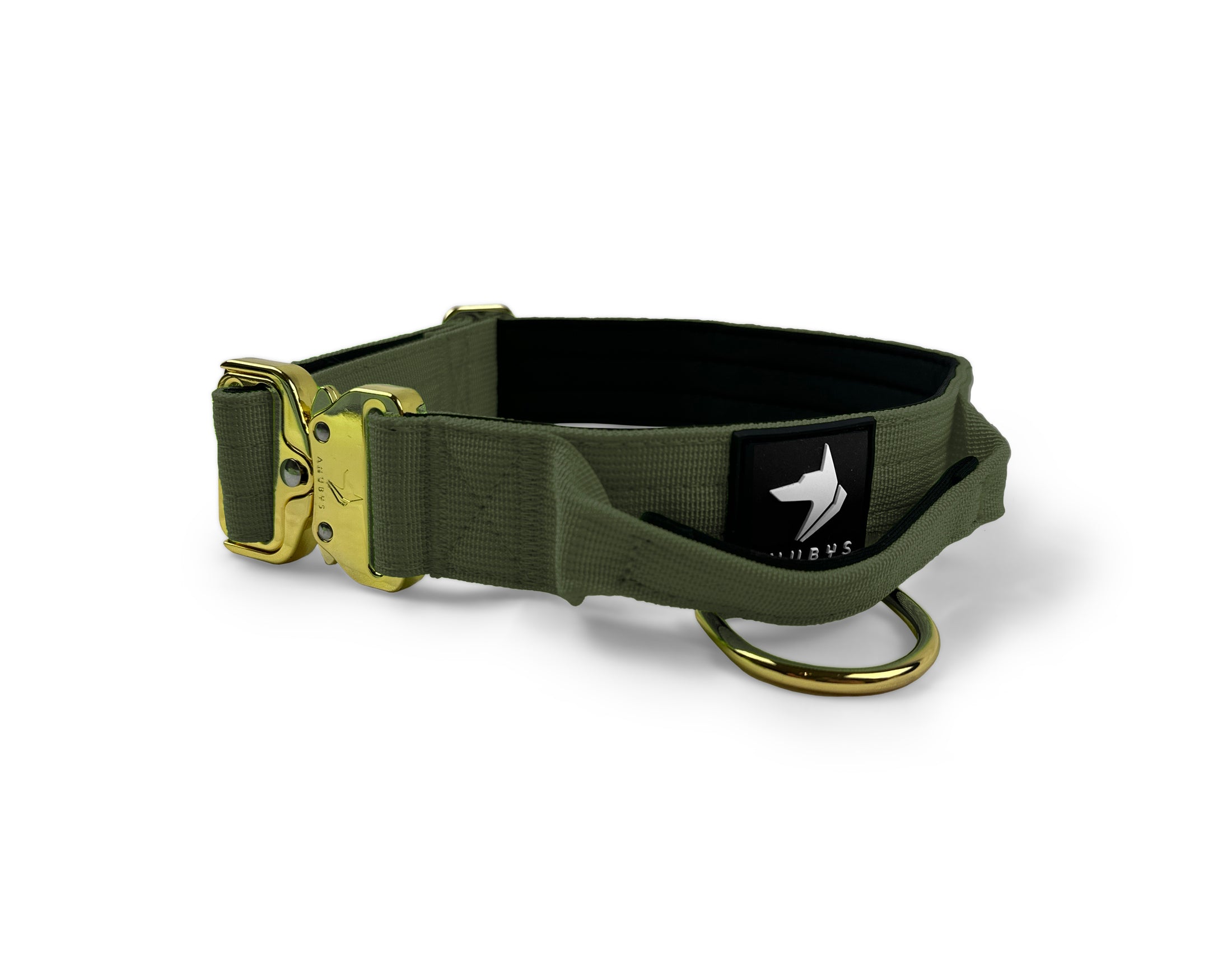 4cm Elite Tactical Collar | Tri-Layered | Camo Green - Anubys - Small - Camo Green - -