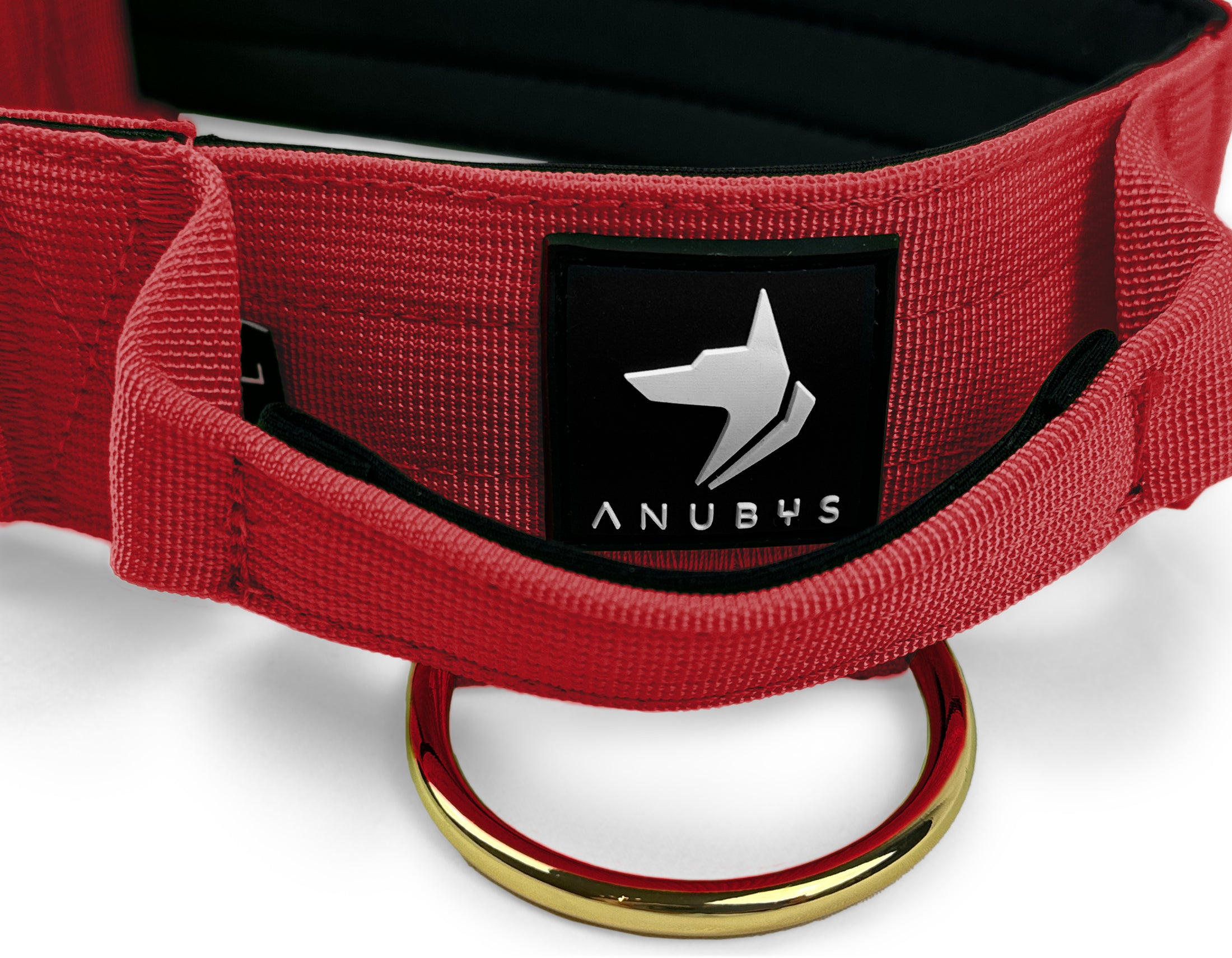 5cm Elite Tactical Collar | Tri-Layered | Red - Anubys - Red - Small - -